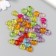 Beads for creativity plastic "Puff Hearts" Transparent Color set 20 grams 0.6x1x1 cm