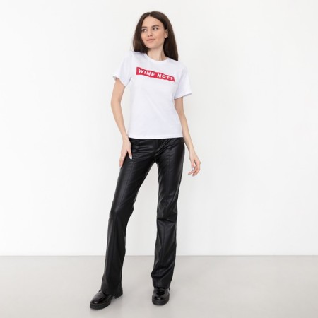 Women's T-shirt KAFTAN "Wine Not", White, rr 40-42-3