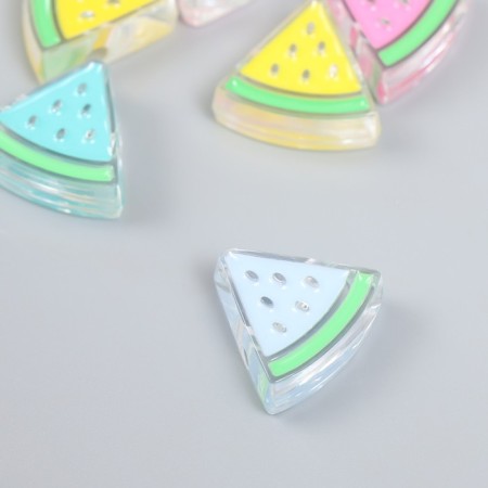 Busina Plastic "Summer breeze. Dolka watermelon" Gloss Mix 2.5x2.3x0.9 cm-1