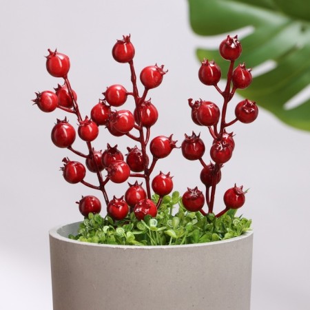 Set of plugs "Berries" 15 pcs, red, 4x4cm/20cm-2