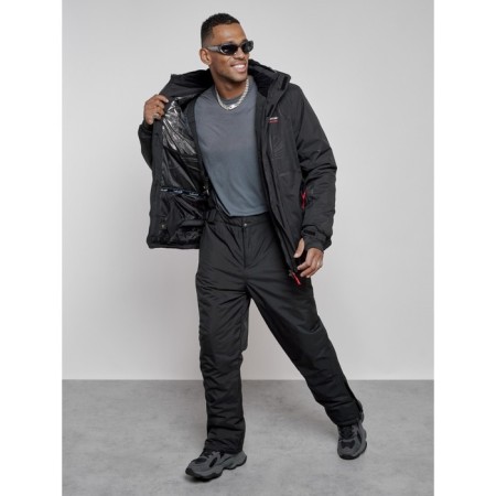 Male winter ski costume, size 56, black color-14