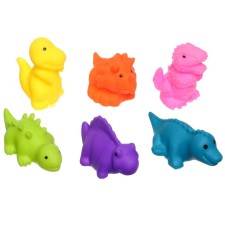 A set of rubber toys for the bath 