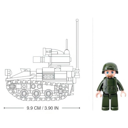 Designer of Model "Tank", 2 assembly options, 245 parts-1