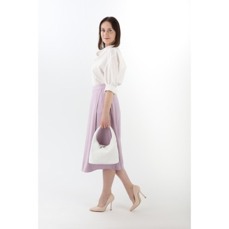 Bag-hota vita with a zipper, white color-3