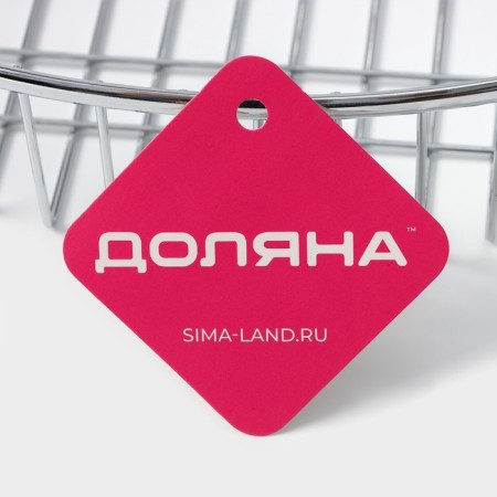 Corner shaft, 19 × 19 × 5.5 cm, on vacuum suction cups, chrome color-6