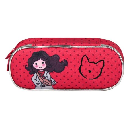 Penal-football 85 x 220 x 55 mm, soft, textile, Phoenix "Girl with Cat" 64166-1