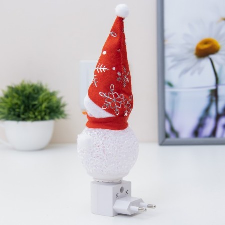 Nightlight "Snowman" LED white 6x6x18 cm Risalux-5