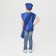 The carnival costume "Postman", vest, headgear, bag, height 110-122 cm, 4-6 years old