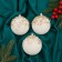 Set of balls plastic D-8 cm, 3 pcs "novel shine" gold