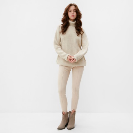 Jumper Female Minaku: Casual Collection Beige Color, size 44-1