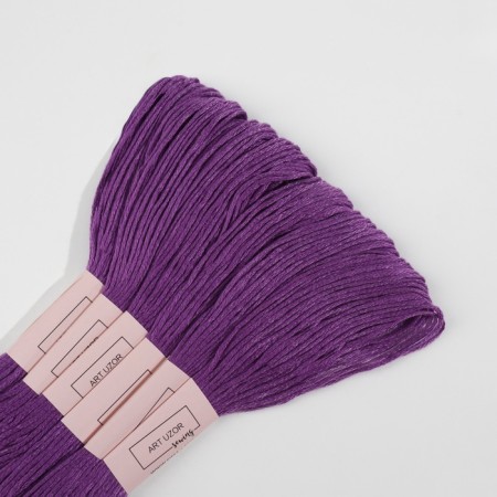 Set of threads Muline No. 208, 8 ± 1 m, 6 pcs, the color is dark lavender-4