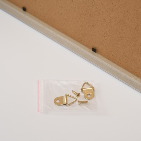 Photo frame plastic in 3 photos 9x13 cm "House" with clothespins, white 40x30x2 cm-4