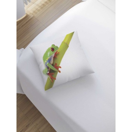 Pillowess decorative “Frog on a branch”, on a zipper, size 45x45 cm-1