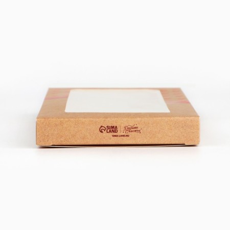 Box for chocolate "only for you", with a window, 17.3 × 8.8 × 1.5 cm-3