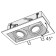 The built-in lamp Technical DL008-2-02-S, GU10, 2x50 W, 245x126x72 mm, silver