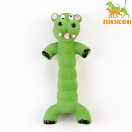 Fresh toy for dogs from latex "Hippo", 21 cm, green
