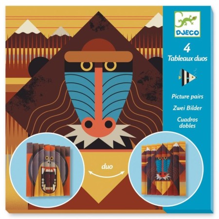 Set for creating a 3D-placate DJeco "Wild World"