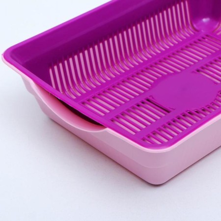 Deep toilet with a mesh of 36 x 25 x 9 cm, pink/purple-5
