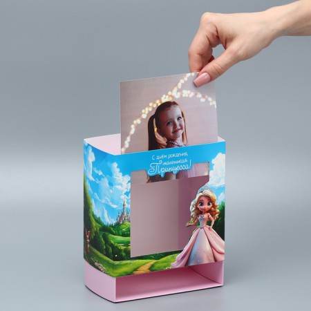 Gift-firing box, packaging, “little princess”, 14 x 14 x 8 cm-1