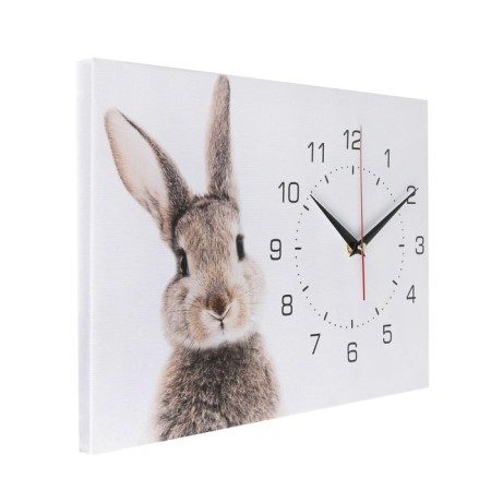 Carting clock, interior "hare", 30 x 40 cm, on canvas, silent-2