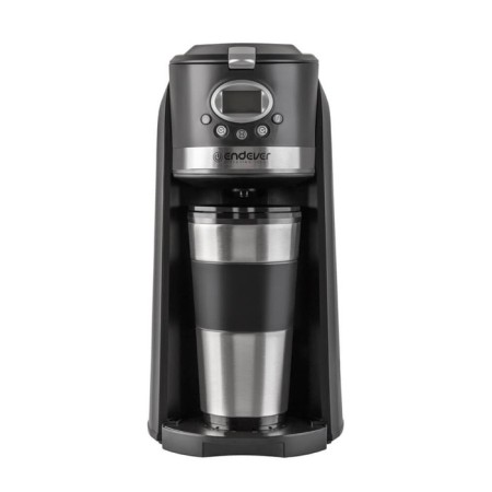Coffee machine Endever Costa-1043, drip, 800 watts, 0.42 l, dark gray-1