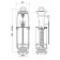 Reinforcement for flush tanks "Ani Plast" WC7010C, Chrome button