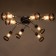 Vanessa chandelier 8x40W E27 chocolate-chrom 88x88x28 cm Bayerlux