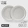 Magistro jarwah lausanne plates, d = 25 cm, dining, set 2 pcs, porcelain, gray