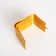 Women's wallet on the button, yellow color