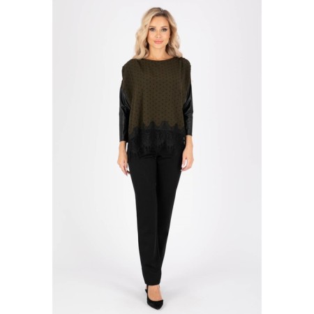 Female blouse, size 44, khaki color-17