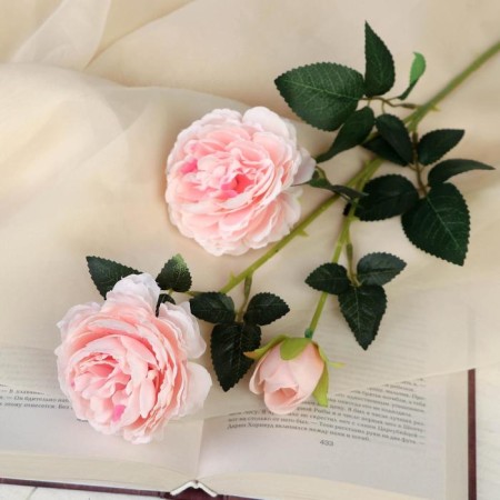 Artificial flowers "Rosa Terition" 8x60 cm, pink