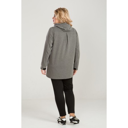 Female suit, size 52, gray color-5