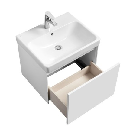 Tumbing under the Aquaton Asti sink, 55 cm, white gloss color, white matte-1