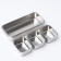 Stainless steel container 3 sections, 33 × 15.5 × 7 with a lid