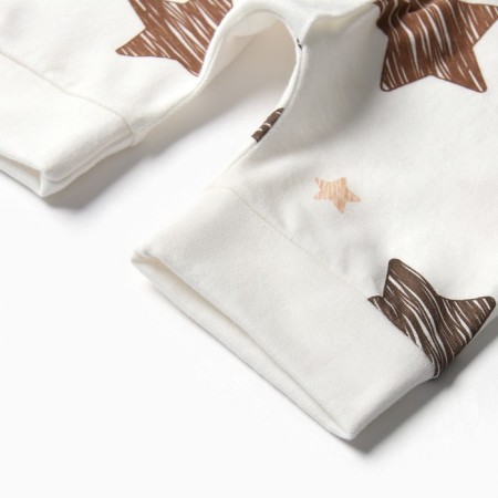 Sandwheel Bloom Baby Stars with Cor. Sleeve, p. 80 cm, milk-3