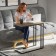 Table Journal olon LDSP 700*320*680 chipper Egger: oak galifax tobacus/frame metal color: black 10