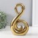 Souvenir Ceramics "Abstraction. Swan" Gold 14.5x5x25 cm
