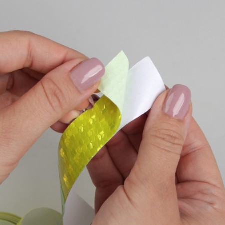 Reflective tape-tape, 2.5 cm, 1 ± 0.1 m, yellow color-3