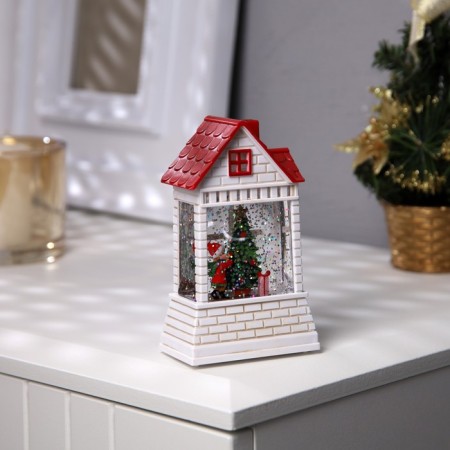 LED figure “Child at the Christmas tree” 7.5 × 12.5 × 4.9 cm, plastic, batteries AAAX2 (not complete), glow warm white-1
