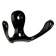 Hook furniture tundra TKD003, two -rod, black