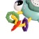 Musical toy "Baby crab", sound, light, color mix, in a bag
