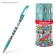 Ballic handle Erichkrause Colortouch Ornament, node 0.7 mm, thin letter, rubber holder, rod with design, blue ink blue