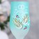 Set of wedding glasses "Council yes love", 200 ml, turquoise
