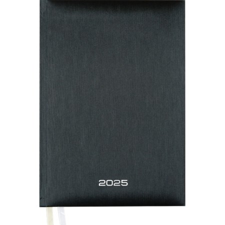 Dated diary 2024, A5, 176 sheets, attomex.Rigent, cover of boumvinyl, liesse, block 70 g/m2, black