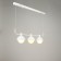 Schenon lamp 3xg9 with white-gold 86x16x25.5-125 cm