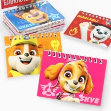 Set of notebooks A7 28l 4 pcs, puppy patrol