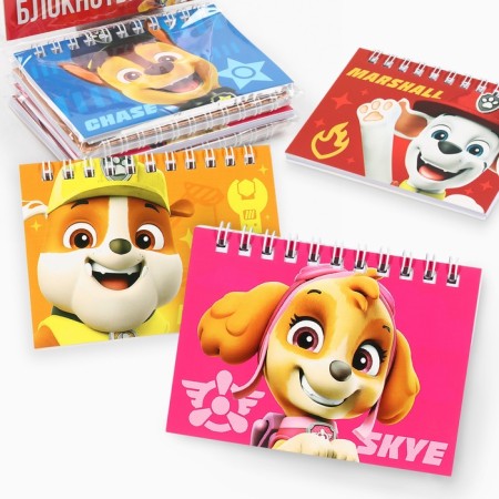 Set of notebooks A7 28l 4 pcs, puppy patrol