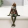 Souvenir Polystone "Frog in the Crown, with a toad" sits 17.5x15x30.5 cm