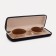 Case for glasses on a cracker, black color