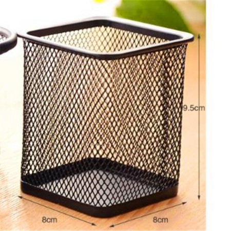 A glass for handles, square, metal mesh, black-1